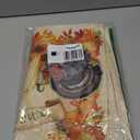 Larponder Thanksgiving Fall Turkey Pumpkin Table Runner, Harvest Decor Polyester Fabric with Wrinkle Resistant and Water Resistant, Autumn Table Decor for Dining Room (13 x 108 Inches)