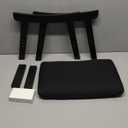 Foot Stool Ottoman Foot Rest Under Desk,Small Stool for Living Room, Bedroom and Kitchen (Black Legs - Black Stool Surface)