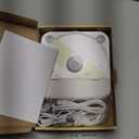 ENVYCLOUD CD Player Portable with Dual Stereo Speakers, Rechargeable Portable CD Player with Bluetooth for Home with Headphones, Support CD/AUX/USB, White