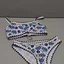 SEAFORM Women Two Piece High Waisted Bikini Set Boho Floral Print Swimsuit Tummy Control Bathing Suits Sexy Vintage Swimwear Size S