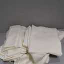 10-Pack Ivory Tablecloths for Rectangle Tables, 60 x 84 Inches, Stain-Resistant Polyester Fabric for 4 Foot Tables - Washable Table Covers for Weddings, Banquets, Birthday Parties, Events