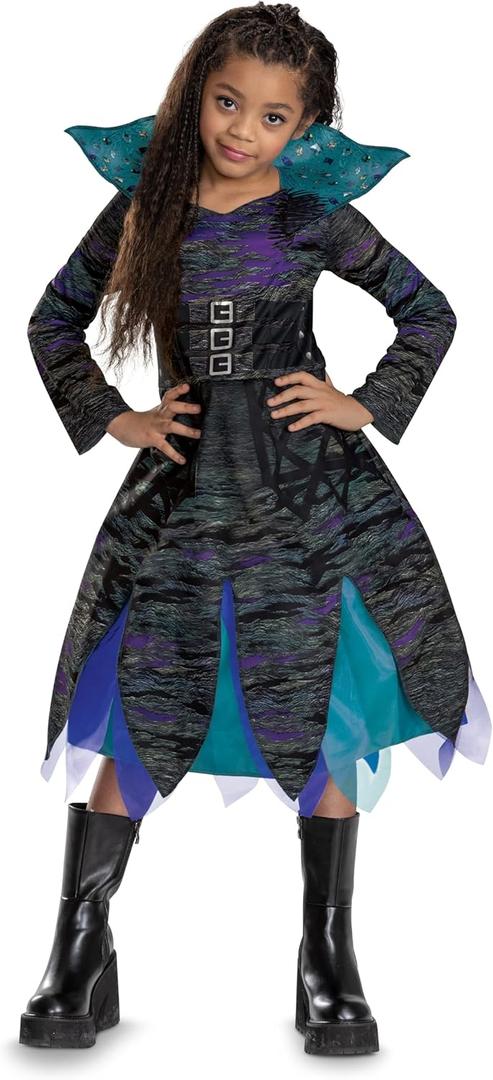 Disguise Girls Descendants Uliana Costume, Official Disney Descendants the Rise of Red Costume Dress, Wig Not Included (L (10-12))