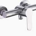 HONGBEC Shower Faucet Valve Diverter - G1/2" Brushed Nickel Stainless Steel Bathroom Mixing Valve, Wall Mounted Bathtub Shower Bidet Faucet Valve for Indoor and Outdoor Use