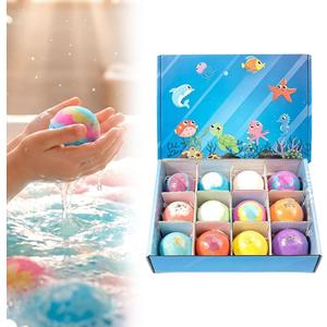 2026 New Bath Bombs for Kids with Surprise Inside, 12 Pack Kids Bath Bombs with Toys Inside Gift Set, Kid Bubble Bath Fizzy for Girls Boys & Toddlers with Bath Toys