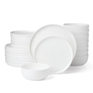 Lenox Modern White Porcelain 24-Piece Dinnerware Set for 8