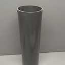 MECCANIXITY 5.5 Inch PVC Rigid Tube Round Pipe 131.4mm ID 140mm OD 500mm Light Grey High Impact for Water Pipe, Crafts, Decoration, Cable Sleeve
