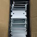 Nail Plates for Wood Studs, 1.5 x 2.5 Inch Sharp Pointed Prongs, Cable Wire Protector Plate, Anti-Nail Protection Plate Shield, Protecting Plumbing and Wiring, Iron Galvanized Material (2.5in-50pcs)
