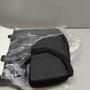 Seat Cushion, Lumbar Support Pillow with Adjustable Strap-Chair Cushions for Sciatica Pain Relief-with Washable Cover Memory Foam for Car, Travel and Wheelchair-Black (Large)