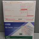 W2 Forms 2025,W2 Tax Forms 2025 with Envelopes,4 Part W2 Tax Forms 2025,25 Employee Kit of Laser Forms with 3 W-3 Transmittal,25 Self Seal Envelopes Included