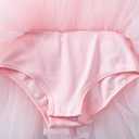 KARETT Toddler Ballet Outfit Sleeveless with Snap Gymnastics Leotards for Girls 1-7Y (Pink)