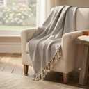 Throw Blanket for Couch Lightweight Fleece Blanket 78" x 82" Inch Grey | Oversized Super Soft Microfiber Plush Throw Blanket, Lightweight Warm Cozy Bed Blanket for Sofa,Travel Home Décor All Season