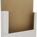 50 Pack Vinyl Record Shipping Mailing Box Mailers, 12.5" x 12.5" x 2", Perfect for 12-inch Lp Album, Height Adjustable Cardboard, White (EM1212)