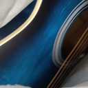 Winzz Acoustic Steel-string Guitar Beginner for Adults Students, Elegant Unique Color Design (vintage blue)