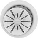 Elkay Quartz Perfect Drain 3-1/2" Polymer Disposer Flange with Removable Basket Strainer and Rubber Stopper Mocha