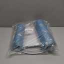 PATIKIL Lamp shades for Table Lamps Set of 2, 11.4" Top x 12.6" Bottom x 9.8" High Drum Lamp shades for Floor Lamps Medium Linen Lampshade Easy Assembly for Lamp Replacement, Blue