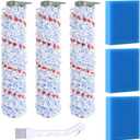 Replacement Brush Roller & Vacuum Filter for iFloor Wet/Dry Cordless Vacuum (3 Brush Rollers + 3 Pre-Filters) - Not Compatible with Tineco iFloor 2