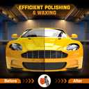 VERVEWAVE Cordless Buffer Polisher Kit for Dewalt 20V Battery (No Battery), 6-Inch Orbital Car Polisher Variable Speed 1800—5500 RPM, 17PCS Polishing Accessories, for Car Polishing/Waxing (Tool Only)