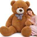MaoGoLan Giant Teddy Bear 6 Feet Tall, Dark Brown Human Size Big Teddy Bear Stuffed Animal for Boyfriend,Girlfriend,Wife on Valentines Day,Christmas,Birthday