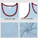 Men's Gym Workout Tank Tops - Soft Lightweight Sleeveless Muscle Shirts for Beach & Athletic Wear (Light Blue-1)