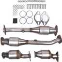 4Pcs Catalytic Converter Set Compatible with Nissan Frontier NV1500 NV2500 NV3500 Pathfinder Xterra 4.0L 40746 16468 16467