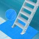 36"x36" Swimming Pool Ladder Mat Protective Swimming Pool Step Pad Protects Vinyl Pool Liner for Above Ground Swimming Pool Ladder Pad Compatible