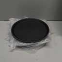 Zopeal 8 Pieces Black Round Restaurant Serving Tray, Plastic Non Slip Surface Food Meals Server Tray with Raised Edges for Home, Kitchen, Restaurant, Cafeteria, Bar (11")