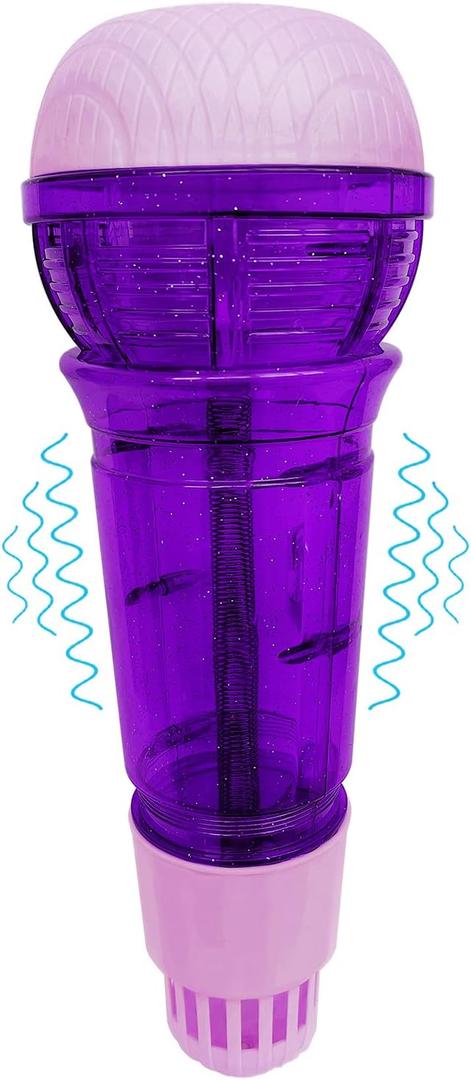 Echo Mic for Kids and Toddlers Durable and Lightweight Music Singing Toys Speech Therapy Feedback Toy, Fun Supplies for Birthday, Picnic, BBQ, Holiday, Party(No Battery Needed, Purple)