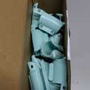 JKSHMYT Weighted Hula Circle Hoops for Adults Weight Loss, Infinity Fitness Hoop Plus Size 47 Inch Cyan, 24 Detachable Links, Exercise Hoop Suitable for Women and Beginners 