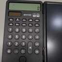 NEWYES Calculator, with Writing Tablet and Pen, Solar & Battery Powered, Suitable for Students, Families, Offices (Black)