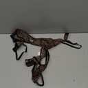 Lilosy Sexy Mesh Sheer Push Up Lingerie Set (Small, Underwire Leopard)