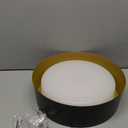 BrightHome Flush Mount LED Ceiling Light, 13in 2400LM 25W, 3 Color (3000K, 4000K, 5000K) Dimmable Black Gold Modern Lamp for Bedroom, Bathroom, Hallway, Kitchen