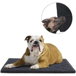 HOMBYS Chew Proof Dog Crate Pad Mat, 22"x35" Indestructible Kennel Pad for Aggressive Chewers, Durable and Water Resistant Teething Puppy Crate Mats for Dogs Cages