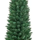 5 ft. PVC Unlit Artificial Slim Pencil Christmas Tree with Stand Home Holiday Decor Green