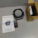 Rechargeable Strobe Light, 60 LED RGB Mini Flashing Light, 30W Battery Powered Strobe with Remote & Sound- Activated Control Mode, Flash Lights for Party Home Halloween Bars, 2 Pack