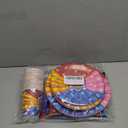 Dog Paw Birthday Party Supplies, 97 PCS Colorful Dog Bones Paw Party Decorations Favors, Includes Dog Bones Tablecloth, Disposable Paper Plates, Forks, Napkins and Paper Cups, Serves 16 Guests