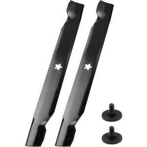 2 Pack 532134149 Mulching Blades with Hardware for YTH18542 YTA18542 YTH1842 YTH22V42 Replaces Craftsman 42 Inch Mower Blades 42 Inch Mower Blades 532138971 422719 138498
