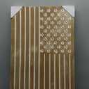 Brown Wooden Decorative Picture American Flag