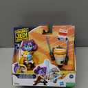 Star Wars: Young Jedi Adventures Pop-Up Lightsaber Duel, LYS Solay & Training Droid Action Figures, 4-Inch Scale Toys, Preschool Toys for 3 Year Old Boys & Girls