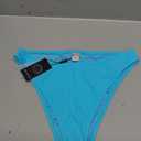 RELLECIGA Women's Mid Waisted High Cut Bikini Bottoms Size S
