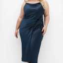 City Chic Womens Dress - Adelina Navy XXL