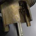 Schlage F40 BWE 622 Bowery Door Knob, Bed & Bath Privacy Lock, Matte Black