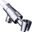 G-Promise Metal Shower Head Holder for Hand Held, Adjustable Bracket, Universal Shower Arm Mount, Chrome Finish