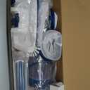 ENHULK Pool Vacuum for Above Ground Pools, 2025 Upgraded 13.4" Wide Head & Telescopic Pole, 18.5 GPM Suction, 60 Min Runtime, Cordless Handheld Rechargeable Pool Cleaner for Inground Pools (Blue)