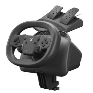 NBCP Wireless Racing Wheel with Pedal  Steering Wheel for Switch, PS4/PS3, PC, iOS, Android  270 Rotation, Dual Vibration, Bluetooth 5.0, Race Game Controller