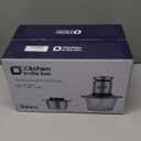 Kitchen in the Box Food Processor, Electric Meat Grinder & Food Chopper with 400W Powerful Veggie Chopper-2 Bowls（8 Cup+8 Cup） & 2 Bi-Level Blades for Meat/Fish/Vegetable/Baby Food（Sliver Button）