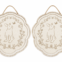 Wall Sign Bunny Embroidery (2 Pack)