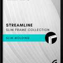 Americanflat 12x18 Poster Frame with Polished Plexiglass - Streamline Collection - Thin Border Picture Frame for Wall Display - Hanging Hardware Included - Black