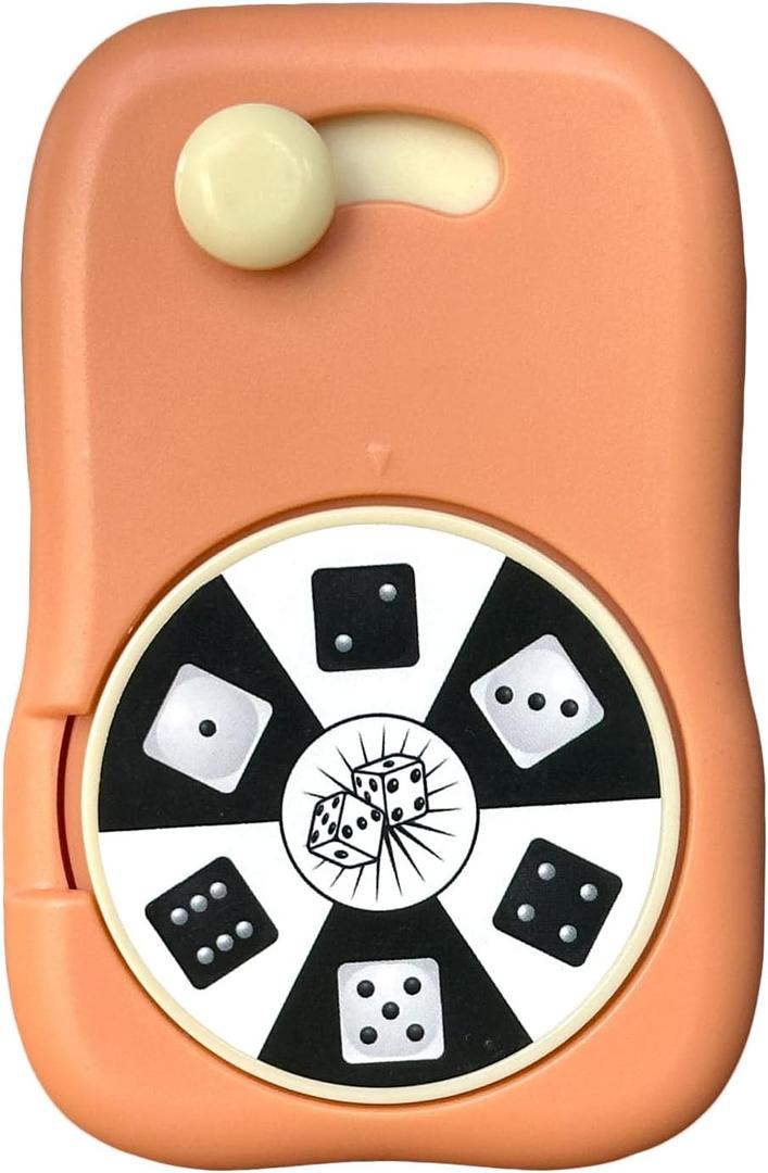 2 x 6 Games in 1 Spinner Toys for Party Rock Paper Scissors Kids Fun Christmas Toys White Elephant Gifts Party Game Fidget Toys for Teen Adult(Orange)