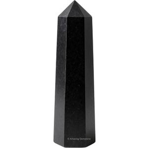 Amazing Gemstone Black Tourmaline Crystal Towers ~ Natural Healing Crystal Point Obelisk for Reiki Healing and Crystal Grid (2" to 3" INCH)