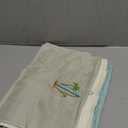 3 Pack Summer Surfboard Hand Towels for Bathroom 100% Cotton Embroidered Beach Bathroom Towels 13.78 x 29.53 Inch Soft Absorbent (Green Series, Surfboard)